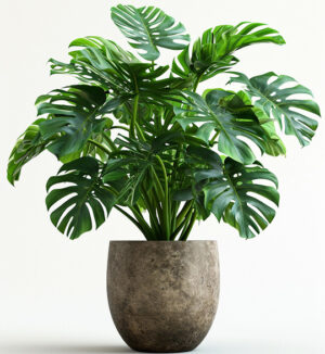 Planta costilla de Adán en tiesto